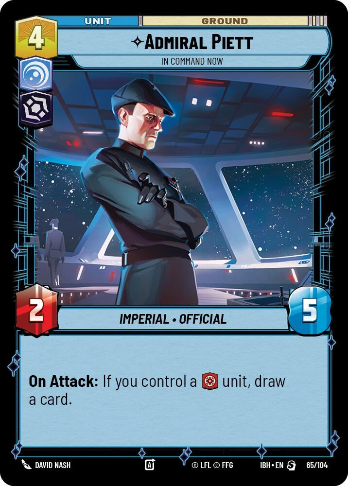 Image for Admiral Piett - In Command Now (65/104) (65/104) (Intro Battle: Hoth) - Star Wars: Unlimited