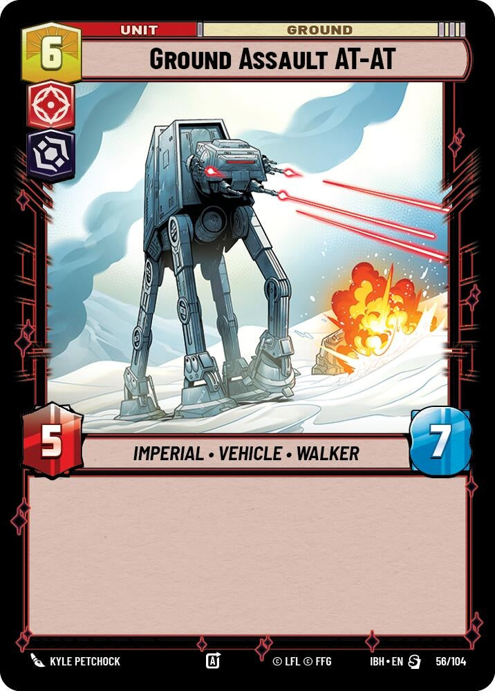 Image for Ground Assault AT-AT (56/104) (Intro Battle: Hoth) - Star Wars: Unlimited