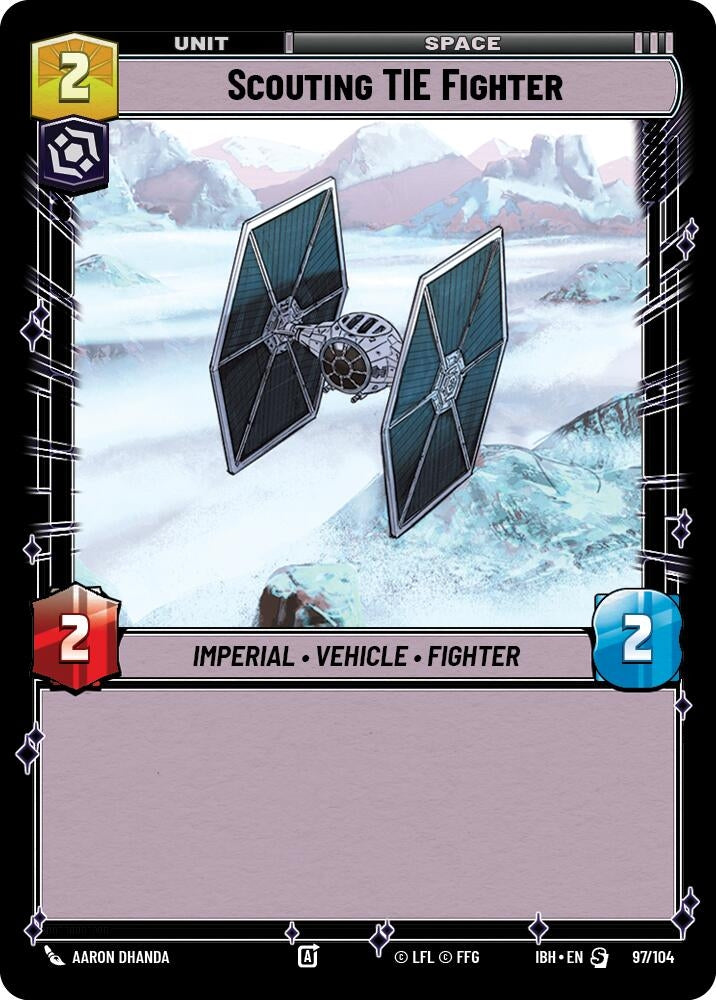 Image for Scouting TIE Fighter (97/104) (97/104) (Intro Battle: Hoth) - Star Wars: Unlimited
