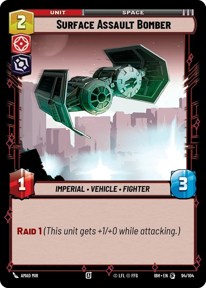 Image for Surface Assault Bomber (94/104) (94/104) (Intro Battle: Hoth) - Star Wars: Unlimited