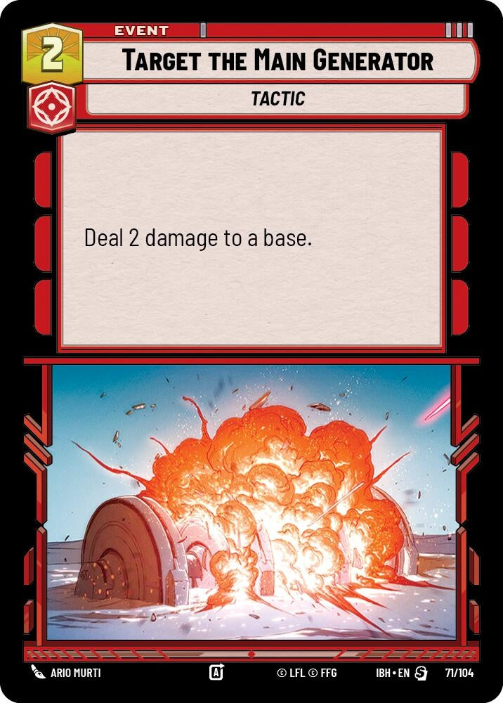 Image for Target the Main Generator (71/104) (71/104) (Intro Battle: Hoth) - Star Wars: Unlimited