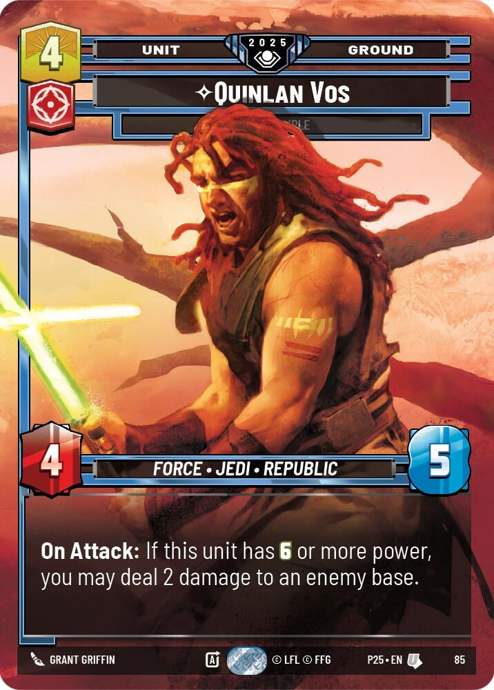 Image for Quinlan Vos - Dark Disciple (85) (Organized Play Promos) - Star Wars: Unlimited