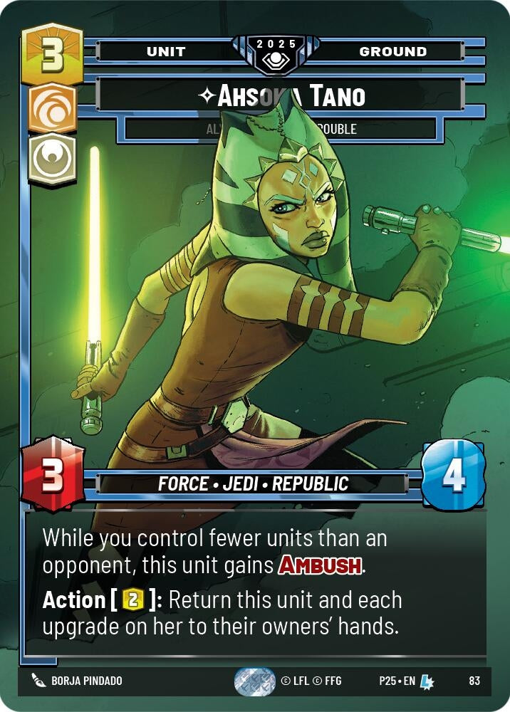Image for Ahsoka Tano - Always Ready For Trouble (83) (Organized Play Promos) - Star Wars: Unlimited