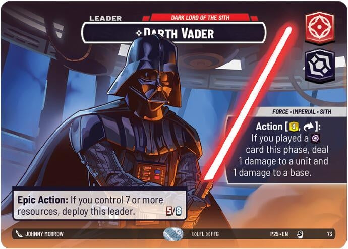 Image for Darth Vader - Dark Lord of the Sith (73) (Organized Play Promos) - Star Wars: Unlimited