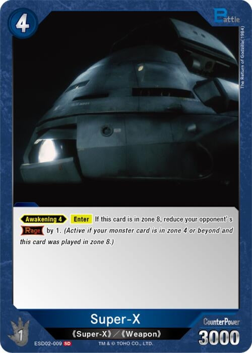 Image for Super-X (ESD02-009) (ESD02-009) (Starter Deck: Heisei Series) - Godzilla Card Game