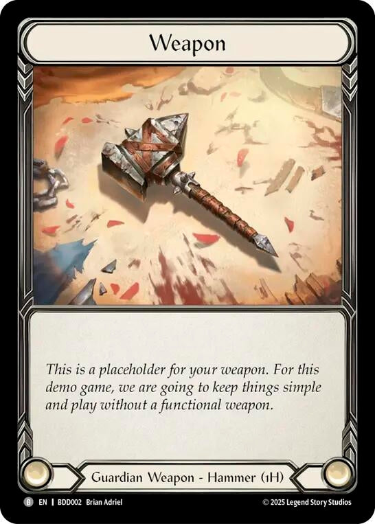 Image for Placeholder Weapon (BDD002) (Welcome Deck Bravo) - Flesh and Blood TCG