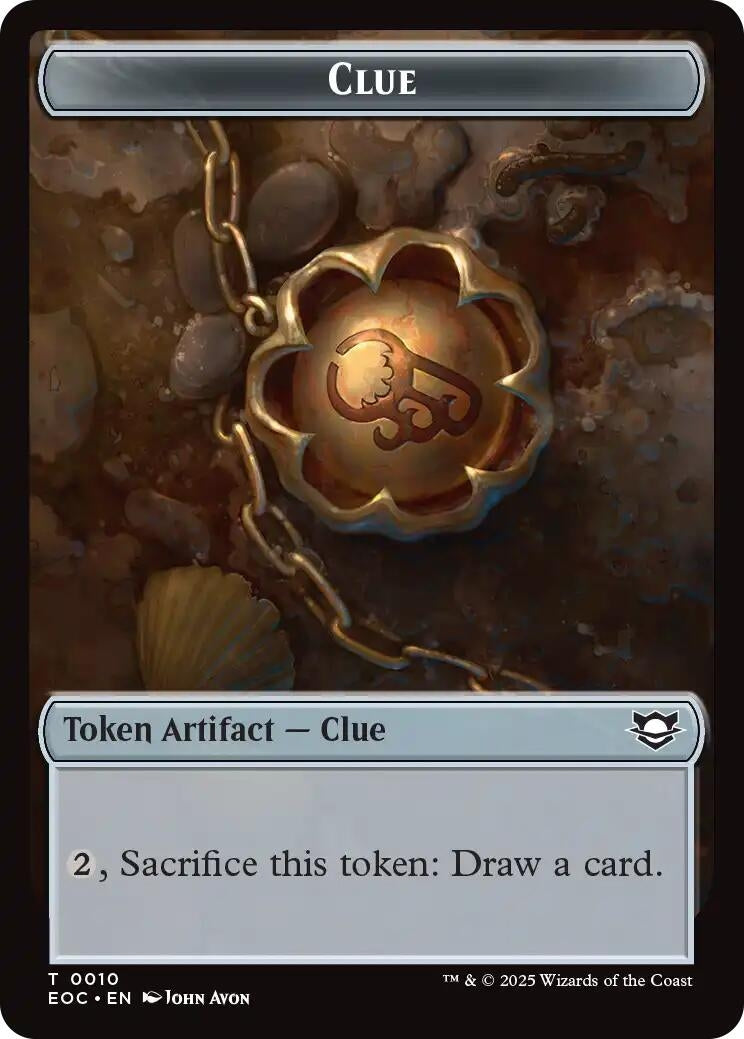 Image for Clue // Beast (0005) Double-Sided Token (10 // 5) (Commander: Edge of Eternities) - Magic: The Gathering
