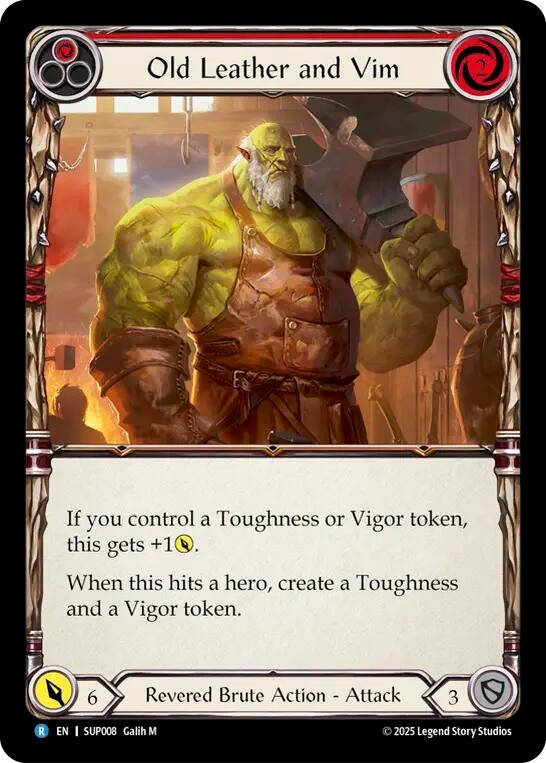 Image for Old Leather and Vim (SUP008) (Super Slam) - Flesh and Blood TCG