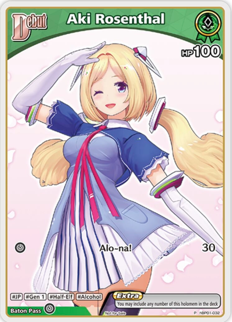 Image for Aki Rosenthal (P) (hBP01-032) (hBP01-032) (hololive OFFICIAL CARD GAME Promos) - hololive OFFICIAL CARD GAME