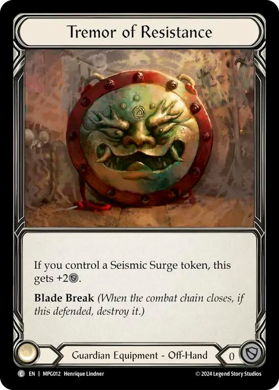 Tremor of Resistance (MPG011) (Mastery Pack Guardian)