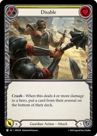 Disable (Yellow) (MPG074) (Mastery Pack Guardian)