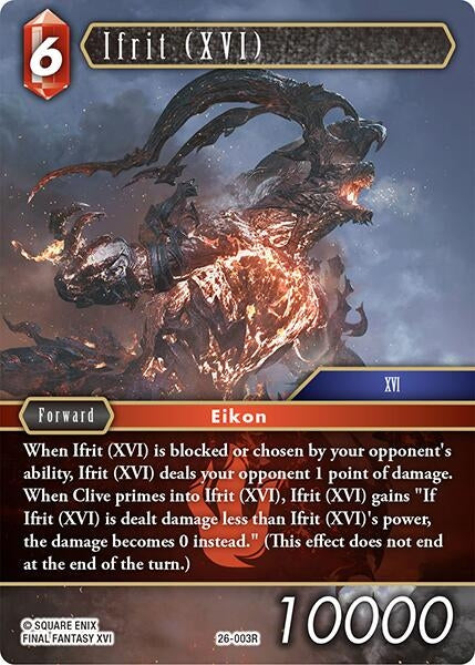 Image for Ifrit (XVI) (26-003R) (Gunslinger in the Abyss) - Final Fantasy TCG