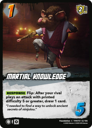 Martial Knowledge (TMNT01 52/186) (Teenage Mutant Ninja Turtles)