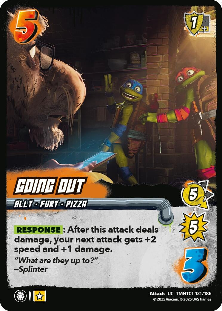 Going Out (TMNT01 121/186) (Teenage Mutant Ninja Turtles)