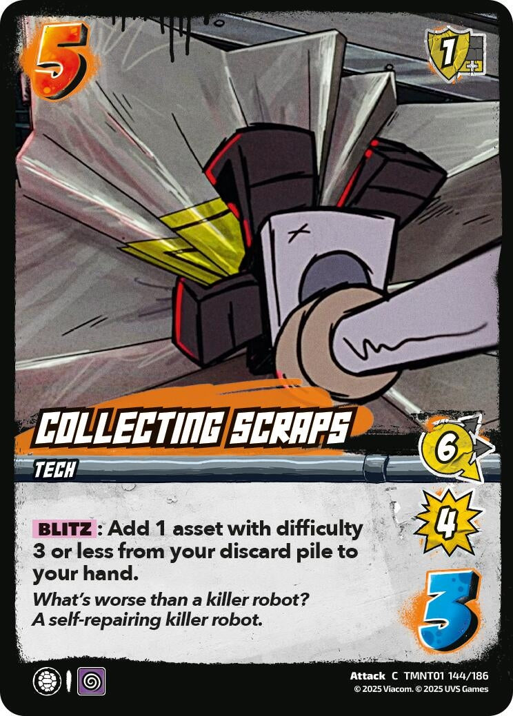 Collecting Scraps (TMNT01 144/186) (Teenage Mutant Ninja Turtles)