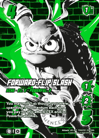 Image for Forward-Flip Slash (Alternate Art) (TMNT01 214/186) (Teenage Mutant Ninja Turtles) - UniVersus