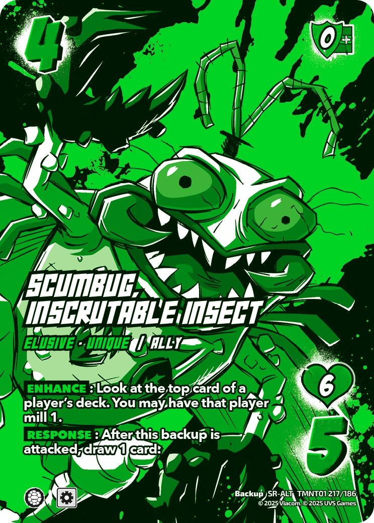 Image for Scumbug, Inscrutable Insect (Alternate Art) (TMNT01 217/186) (Teenage Mutant Ninja Turtles) - UniVersus