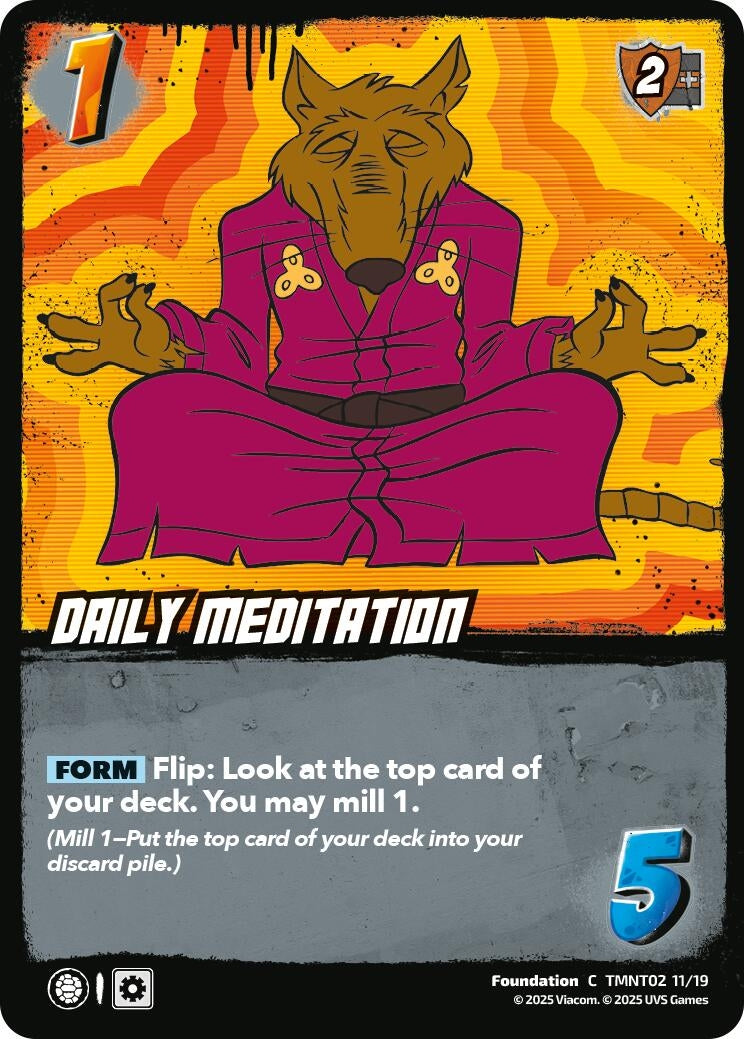 Image for Daily Meditation (TMNT02) (TMNT02 11/19) (Teenage Mutant Ninja Turtles) - UniVersus