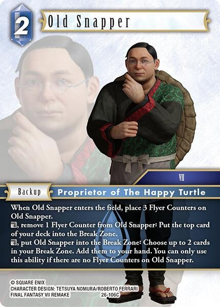 Image for Old Snapper (26-106C) (Gunslinger in the Abyss) - Final Fantasy TCG