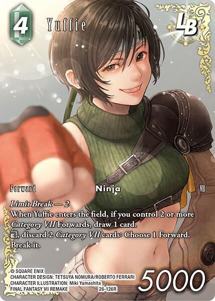 Image for Yuffie LB (Full Art) (26-126R) (Gunslinger in the Abyss) - Final Fantasy TCG