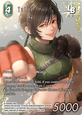 Image for Yuffie LB (Full Art) (26-126R) (Gunslinger in the Abyss) - Final Fantasy TCG