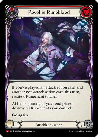 Image for Revel in Runeblood (Red) (AVS018) (Armory Deck: Legends Viserai) - Flesh and Blood TCG