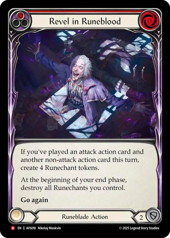 Image for Revel in Runeblood (Red) (AVS018) (Armory Deck: Legends Viserai) - Flesh and Blood TCG