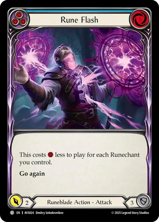 Image for Rune Flash (Blue) (AVS024) (Armory Deck: Legends Viserai) - Flesh and Blood TCG
