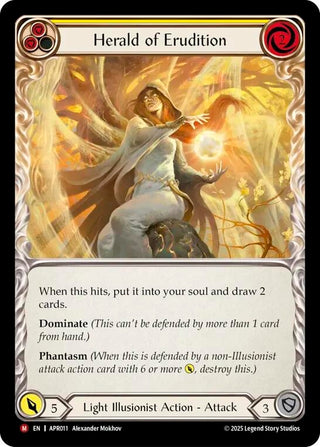 Image for Herald of Erudition (APR011) (Armory Deck: Legends Prism) - Flesh and Blood TCG