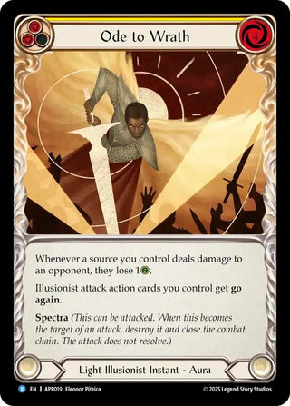 Image for Ode to Wrath (APR019) (Armory Deck: Legends Prism) - Flesh and Blood TCG