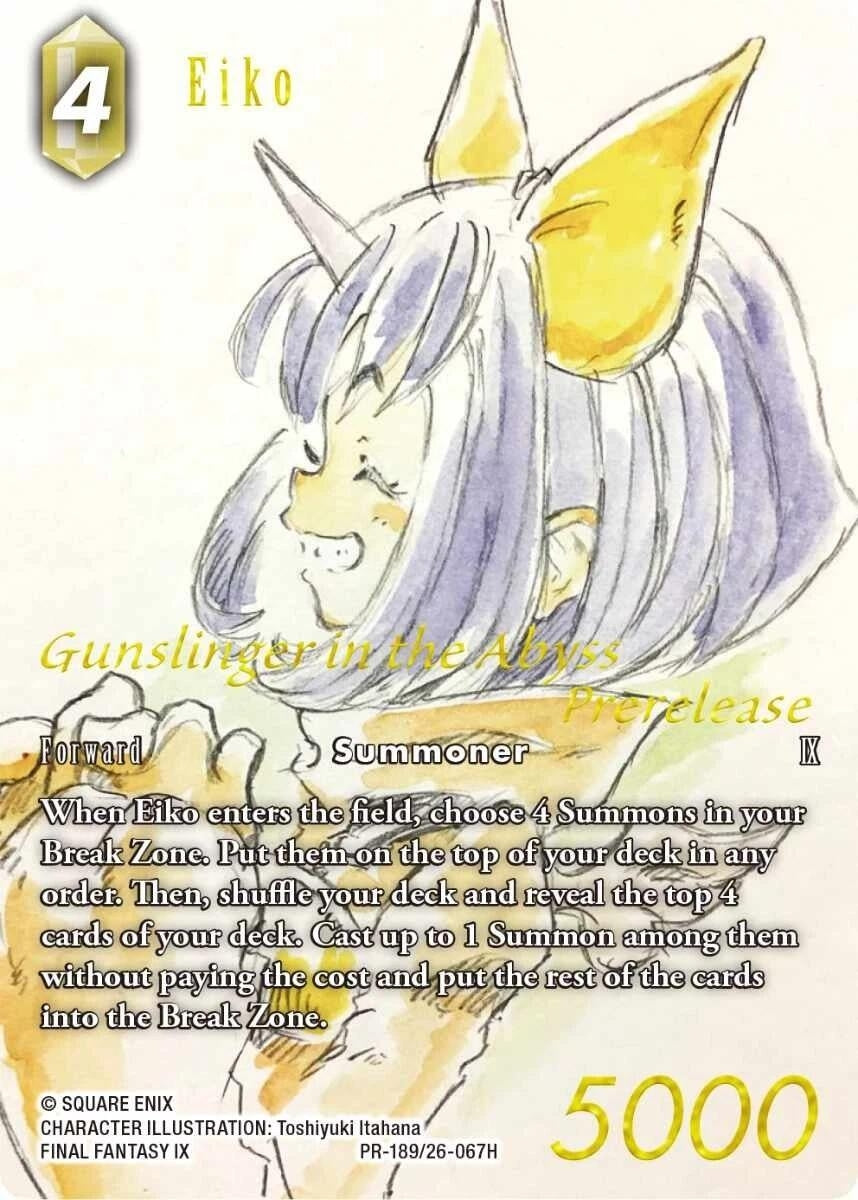 Image for Eiko (Prerelease Promo) (PR-189/26-067H) (Gunslinger in the Abyss) - Final Fantasy TCG