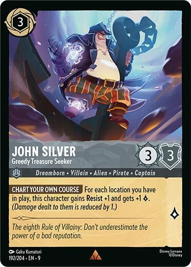 Image for John Silver - Greedy Treasure Seeker (192/204) (Fabled) - Disney Lorcana