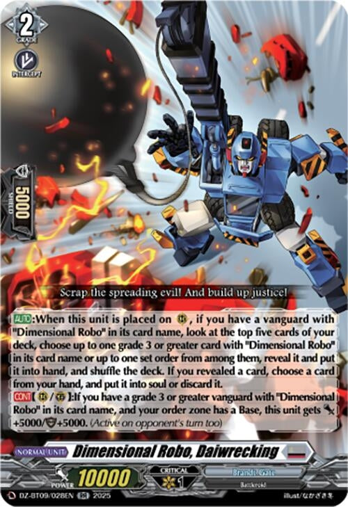 Image for Dimensional Robo, Daiwrecking (DZ-BT09/028EN) (DZ-BT09: Super Brave Detonation) - Cardfight Vanguard