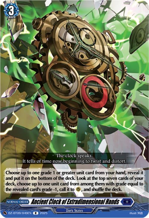 Image for Ancient Clock of Extradimensional Hands (DZ-BT09/049EN) (DZ-BT09: Super Brave Detonation) - Cardfight Vanguard