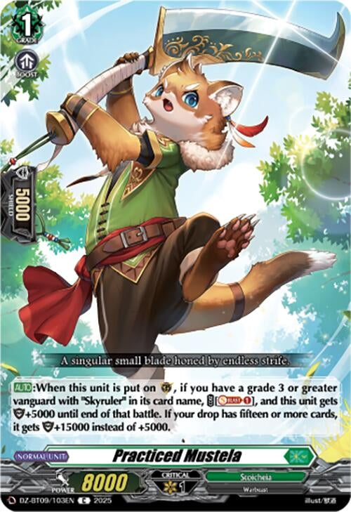 Image for Practiced Mustela (DZ-BT09/103EN) (DZ-BT09: Super Brave Detonation) - Cardfight Vanguard