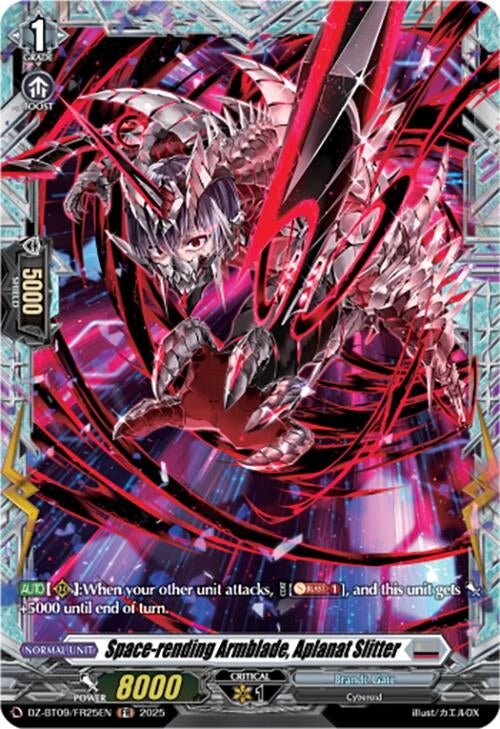 Image for Space-rending Armblade, Aplanat Slitter (FR) (DZ-BT09/FR25EN) (DZ-BT09: Super Brave Detonation) - Cardfight Vanguard
