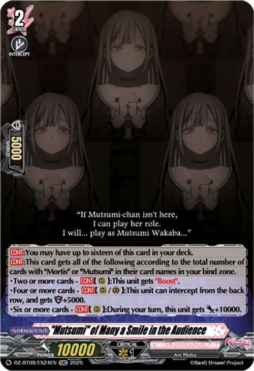 Image for "Mutsumi" of Many a Smile in the Audience (EXC) (DZ-BT09/EX24EN) (DZ-BT09: Super Brave Detonation) - Cardfight Vanguard
