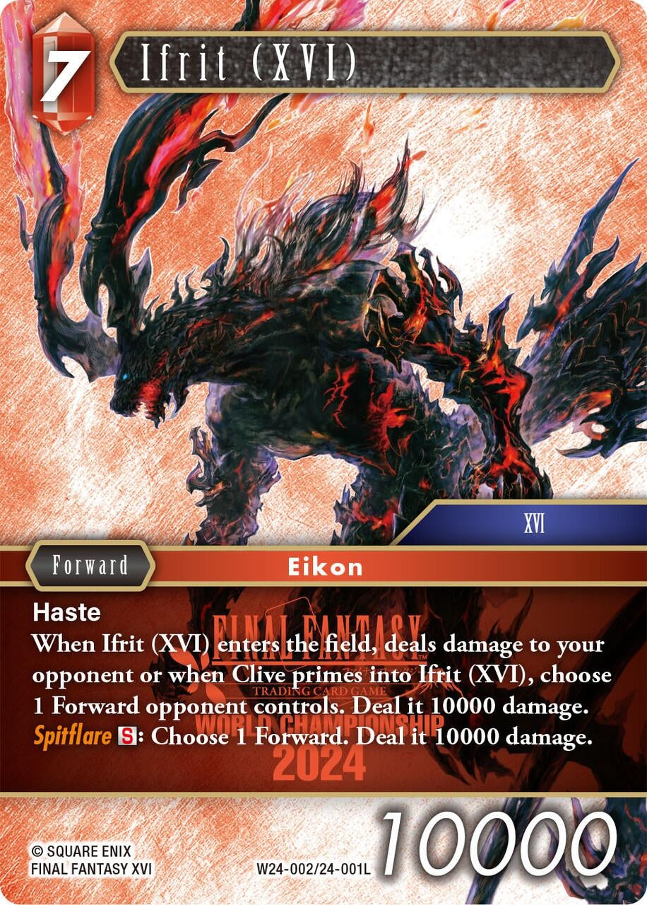 Image for Ifrit (XVI) (W24-002/24-001L) (World Champion Decks 2024) - Final Fantasy TCG