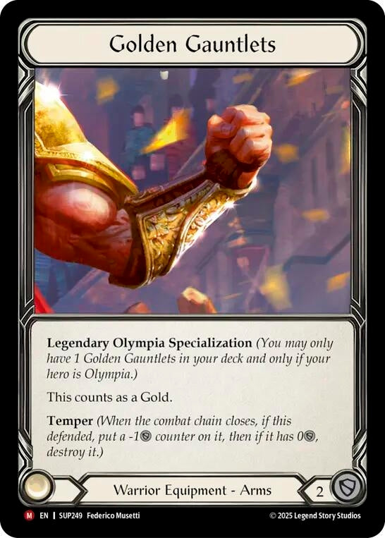 Image for Golden Gauntlets (SUP249) (Super Slam) - Flesh and Blood TCG