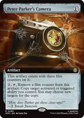 Image for Peter Parker's Camera (Extended Art) (280) (Marvel's Spider-Man) - Magic: The Gathering