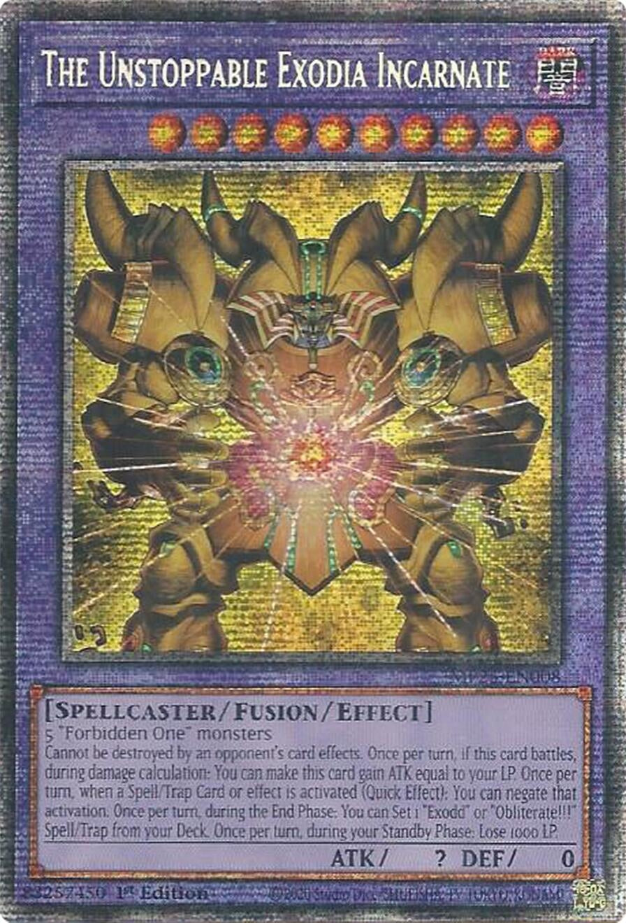 Image for The Unstoppable Exodia Incarnate (MP25-EN008) (2025 Mega-Pack) - YuGiOh