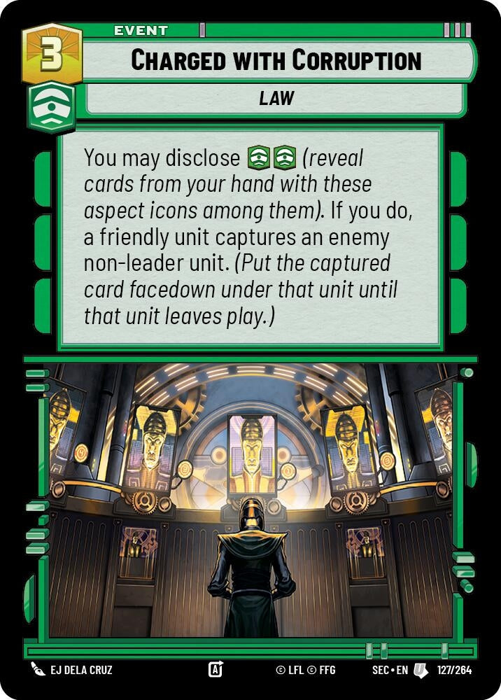 Image for Charged with Corruption (127/264) (Secrets of Power) - Star Wars: Unlimited