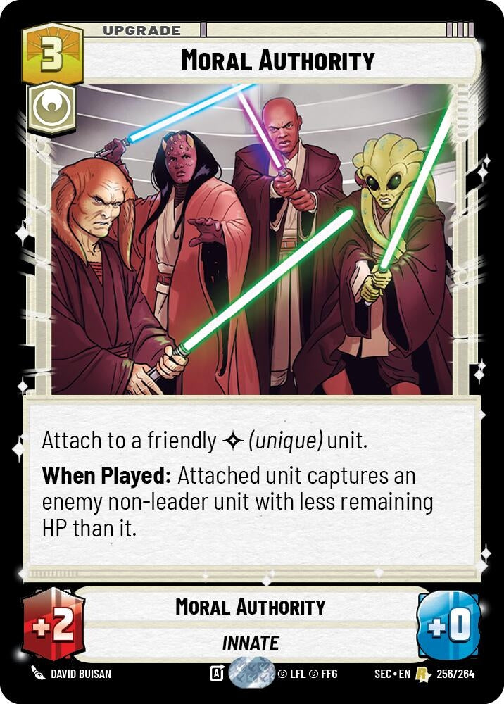 Image for Moral Authority (256/264) (Secrets of Power) - Star Wars: Unlimited