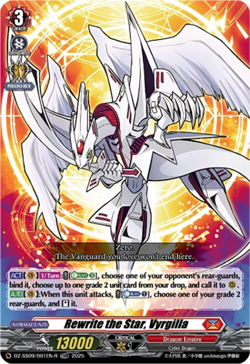 Image for Rewrite the Star, Vyrgilla (TDR) (DZ-SS09/001EN-R) (DZ-SS09: Zero Tendo Start Deck) - Cardfight Vanguard
