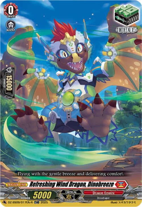 Image for Refreshing Wind Dragon, Dinobreeze (TDR) (DZ-SS09/017EN-R) (DZ-SS09: Zero Tendo Start Deck) - Cardfight Vanguard