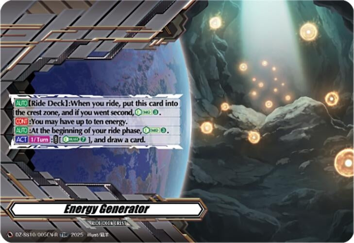 Image for Energy Generator (TDR) (DZ-SS10/005EN-R) (DZ-SS10: Shiki Otei Start Deck) - Cardfight Vanguard