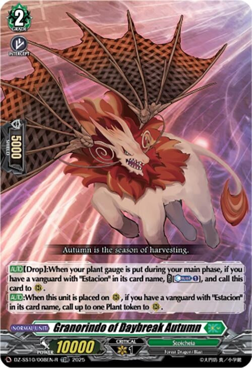 Image for Granorindo of Daybreak Autumn (TDR) (DZ-SS10/008EN-R) (DZ-SS10: Shiki Otei Start Deck) - Cardfight Vanguard