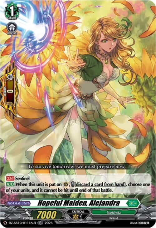 Image for Hopeful Maiden, Alejandra (TDR) (DZ-SS10/011EN-R) (DZ-SS10: Shiki Otei Start Deck) - Cardfight Vanguard