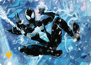 Spectacular Spider-Man (Black) Art Card (Gold-Stamped Planeswalker Symbol) (52) (Art Series: Marvel's Spider-Man)