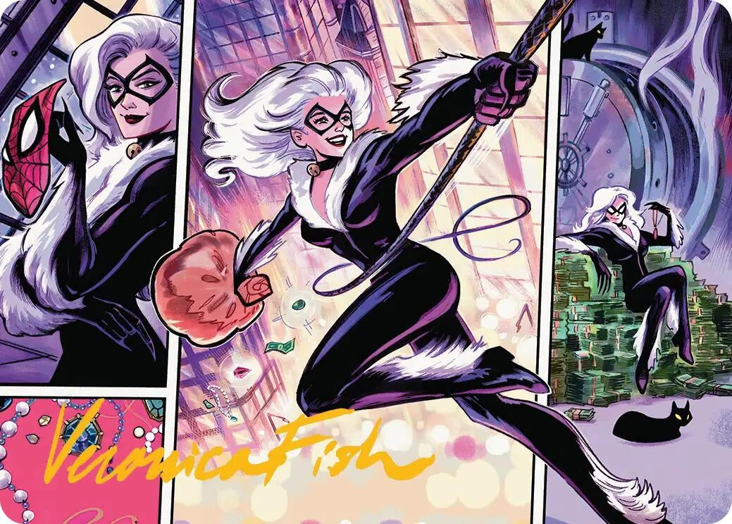 Black Cat, Cunning Thief Art Card (Gold-Stamped Signature) (44) (Art Series: Marvel's Spider-Man)